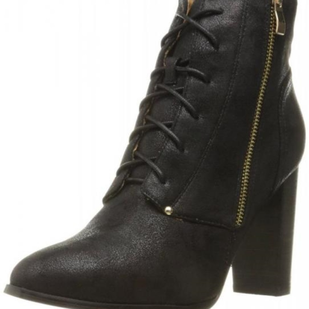 N.Y.L.A. Womens Ankle Boots-Olygmala Color Black - Picture 3 of 4